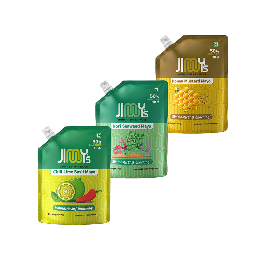 Chilli Lime Basil Mayonnaise + Nori Seaweed Mayonnaise + Honey Mustard Mayonnaise - 585 gms