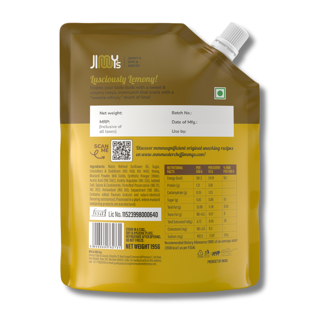 Honey Mustard + Creamy Roasted Garlic Mayonnaise - 390 gms